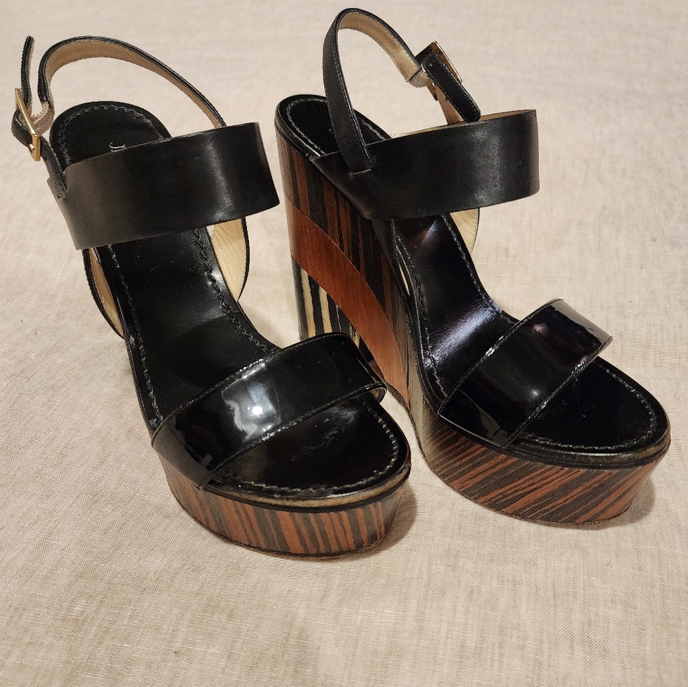 Jimmy Choo Slingback Platform Sandals Size 37